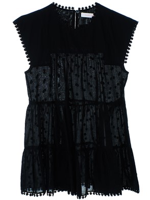 By Blouse See Chloe' On Black 24844 Available 4ZqAxvwxg
