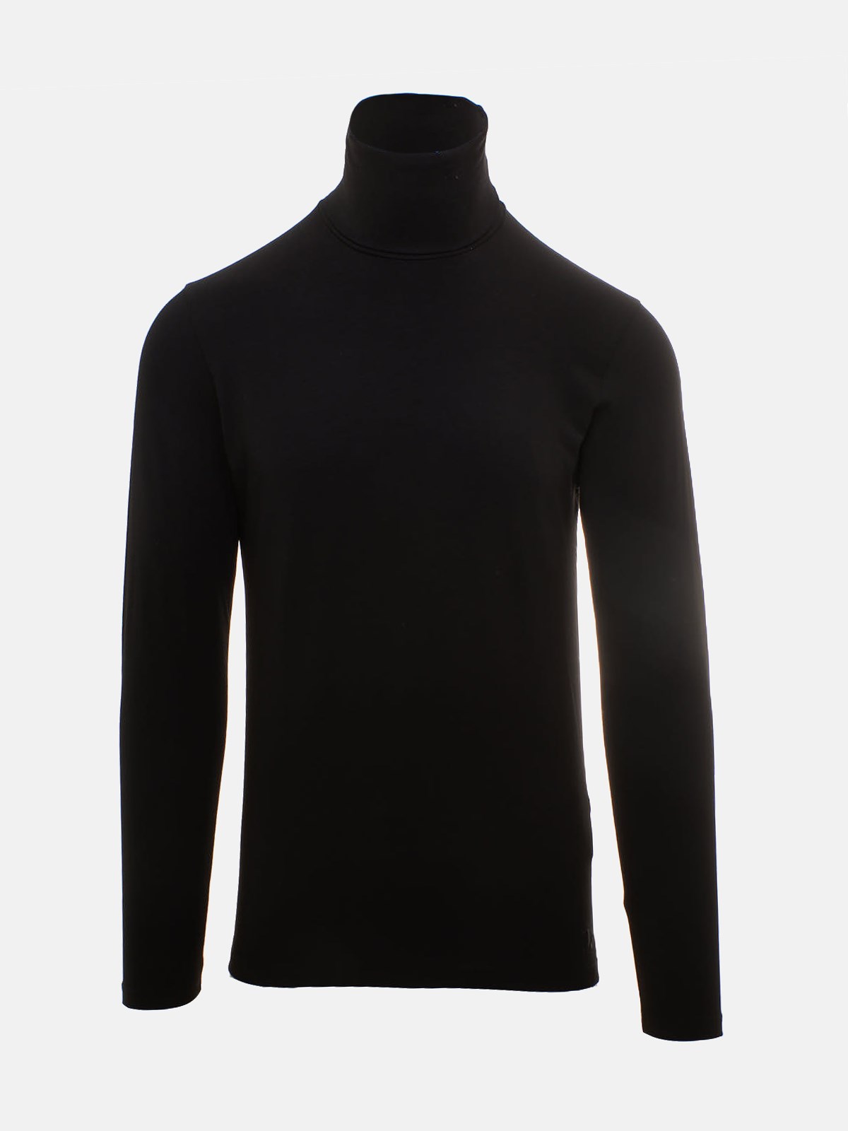 Jil Sander T-shirt M/l Collo Alto Nera In Black | ModeSens