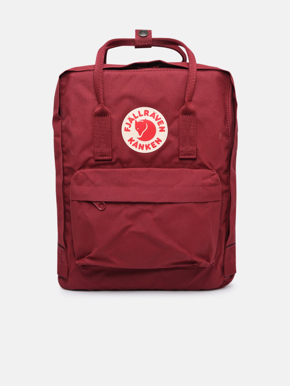 Fjall Raven Red Technical Fabric Kanken Backpack
