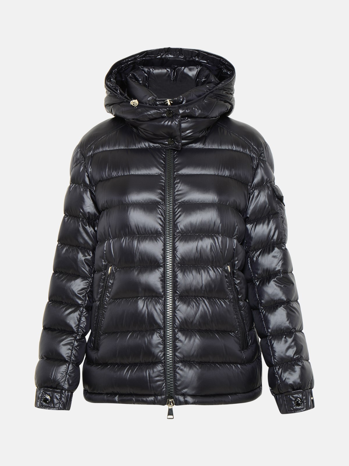 Moncler Black Polyamide Dalles Short Down Jacket In Black