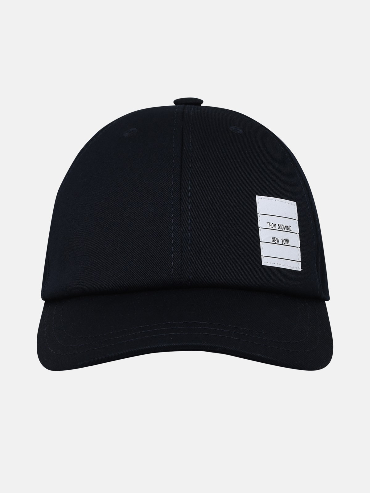 Thom Browne Blue Cotton Hat In Navy