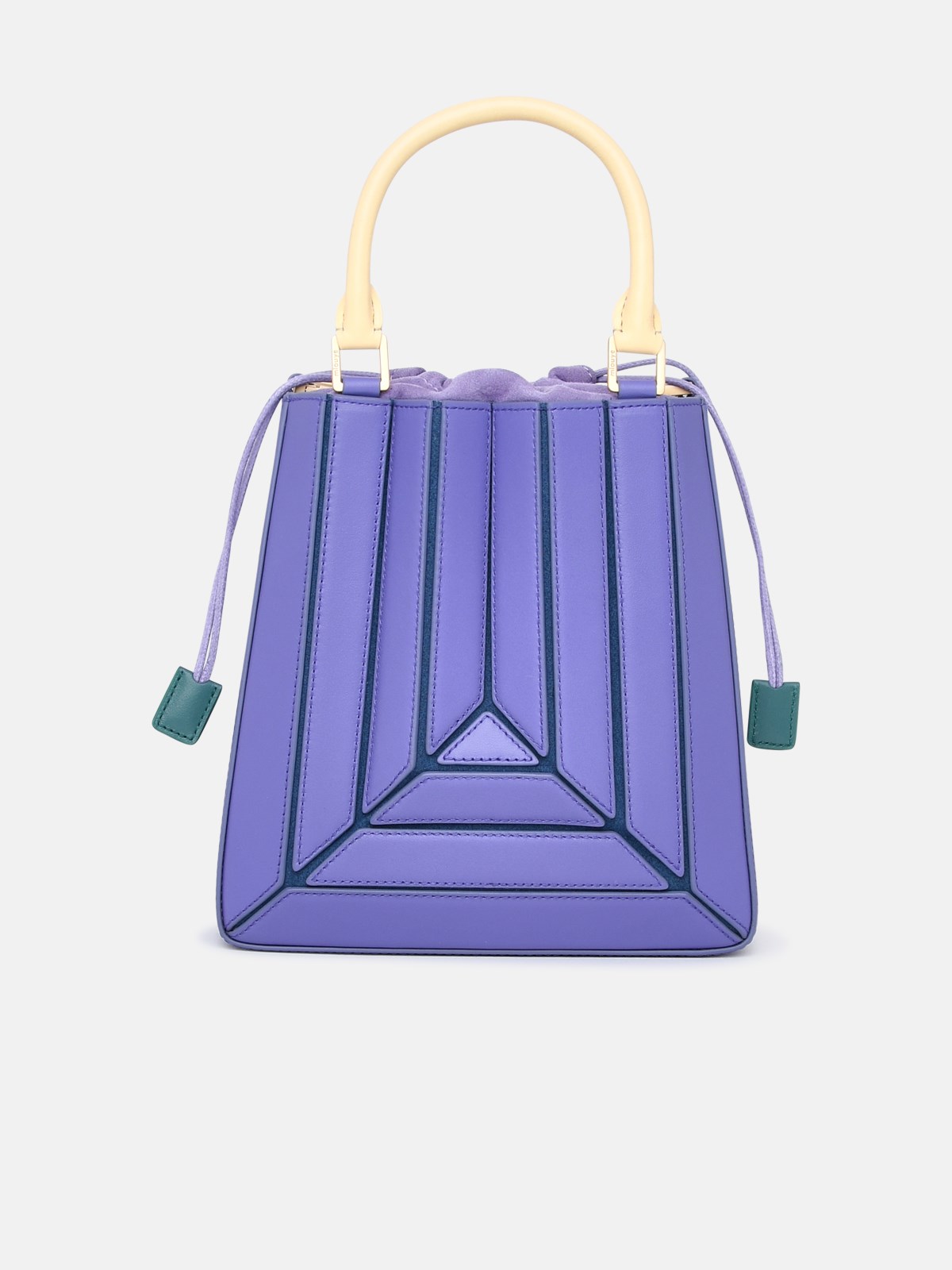 Mlouye Purple Leather Sera Tall Bag In Violet