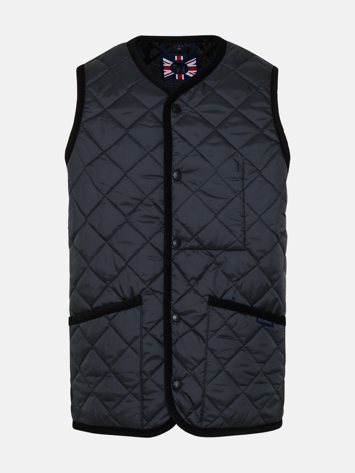 Lavenham Black Polyester Thornham Vest In Black