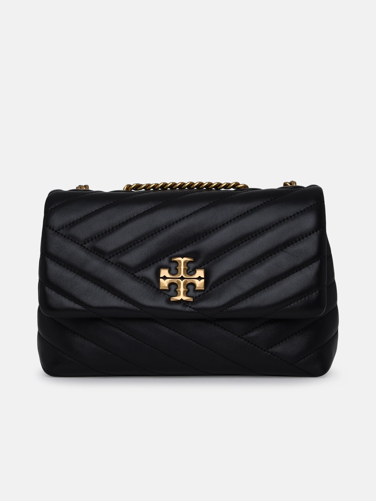 Tory Burch Mini Kira Black Leather Shoulder Bag | ModeSens