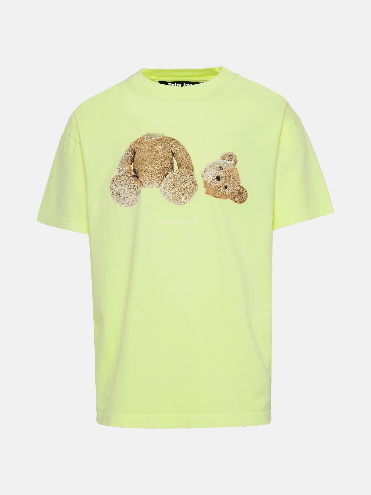 Palm Angels Yellow Cotton Bear T-shirt
