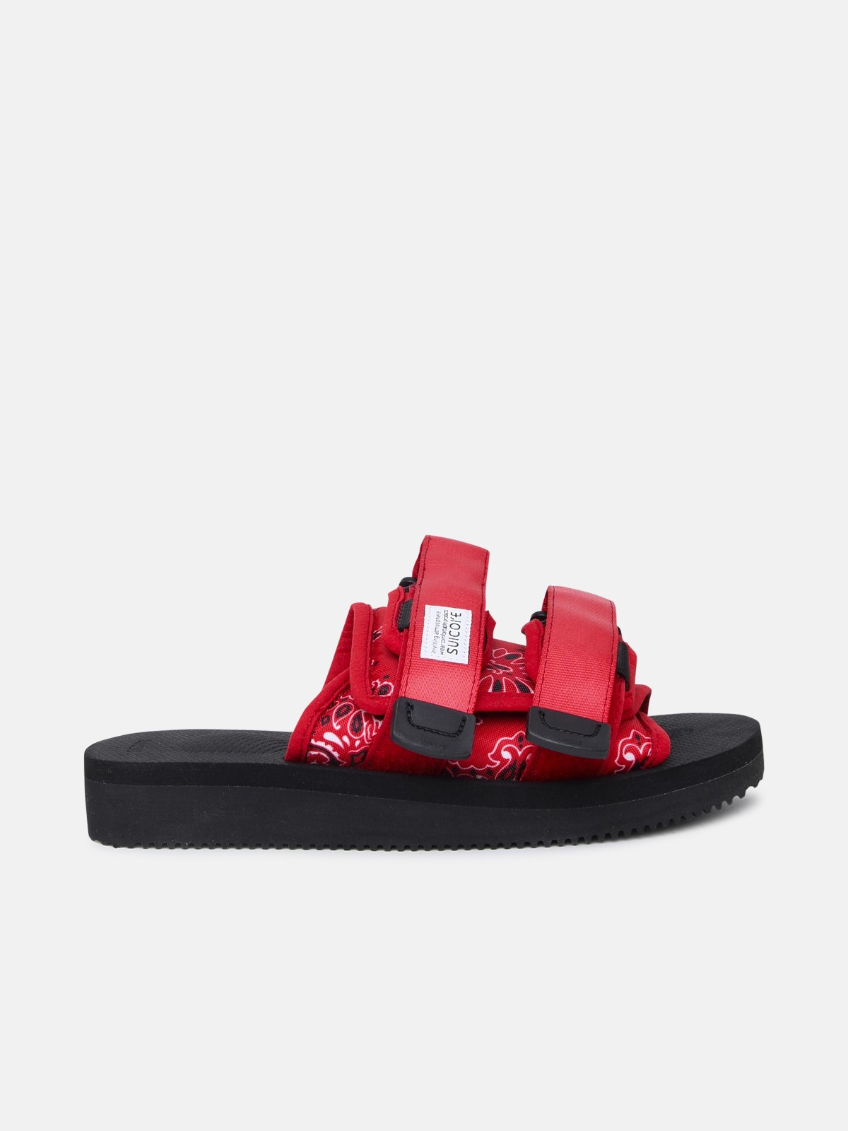 Suicoke - Moto Cab touch-strap Sandals - Men - Calf Suede/Rubber/Nylon/Sheep Skin/Shearling - 4 - Black