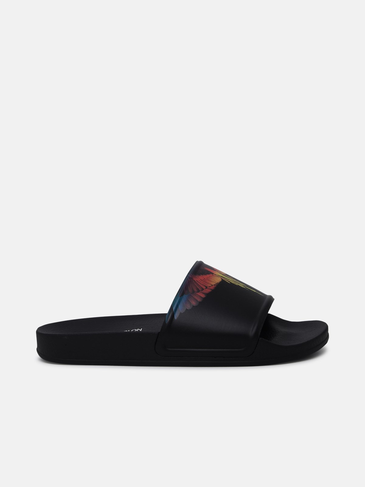 Marcelo Burlon County Of Milan Black Rubber Sandals