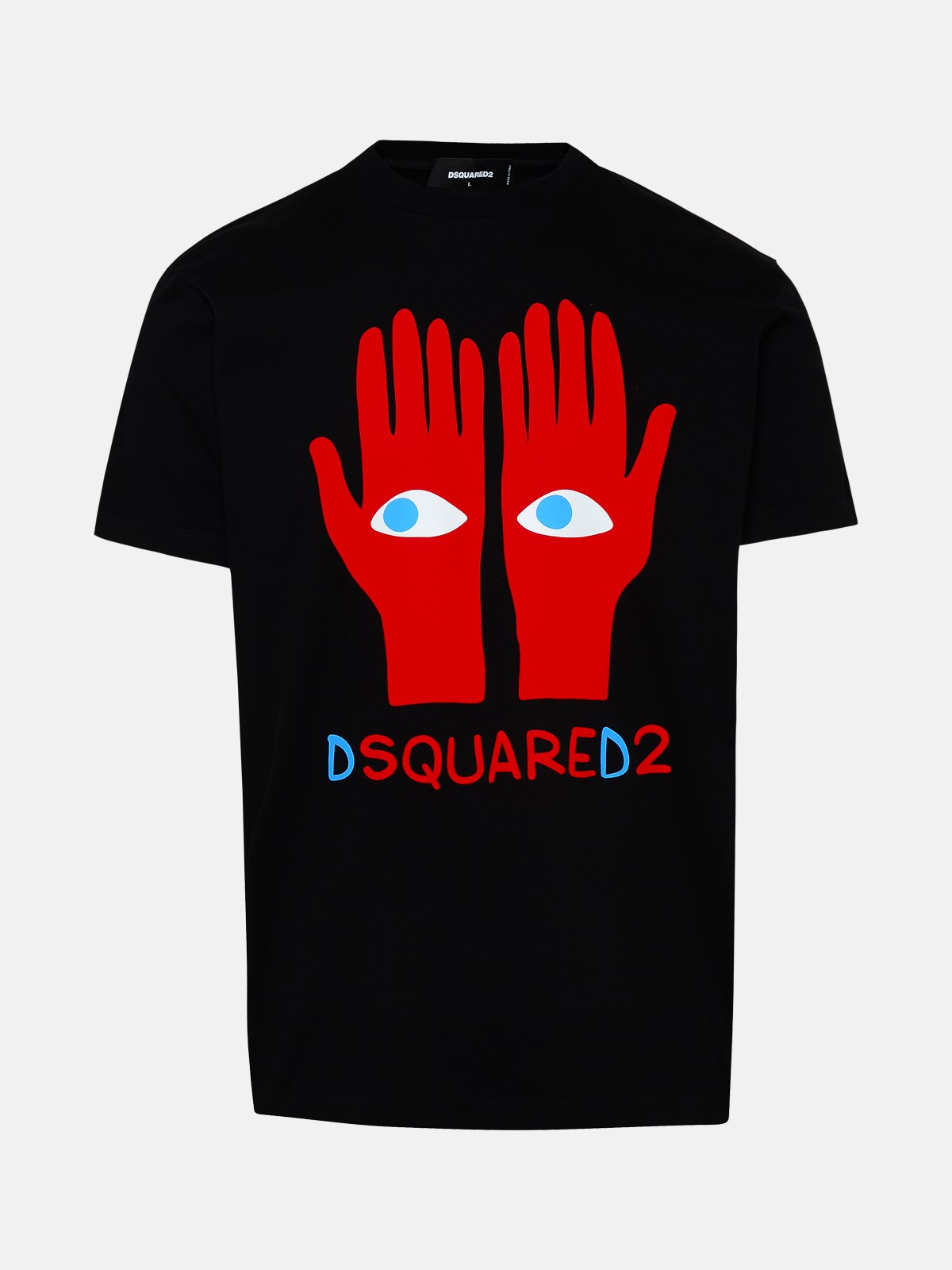 Dsquared2 Eyes Cotton T-shirt In Black