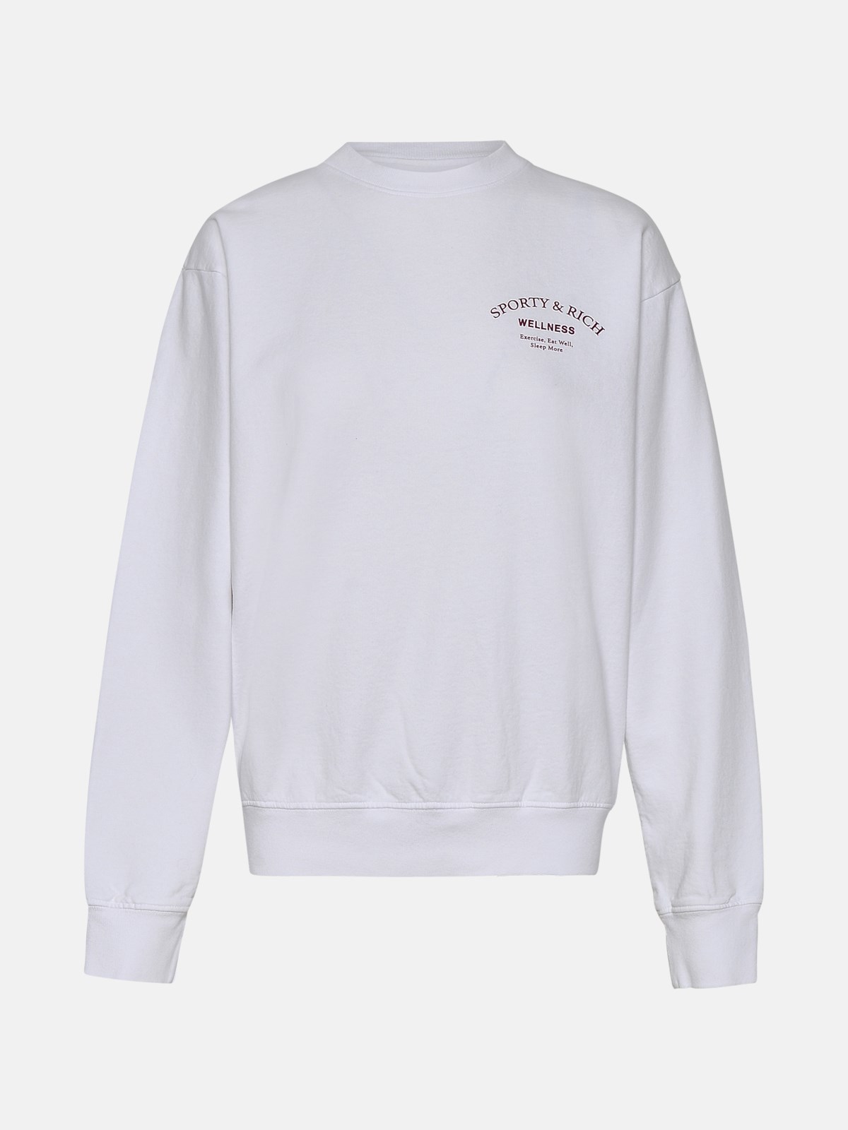 Sporty And Rich White Cotton Sweatshirt