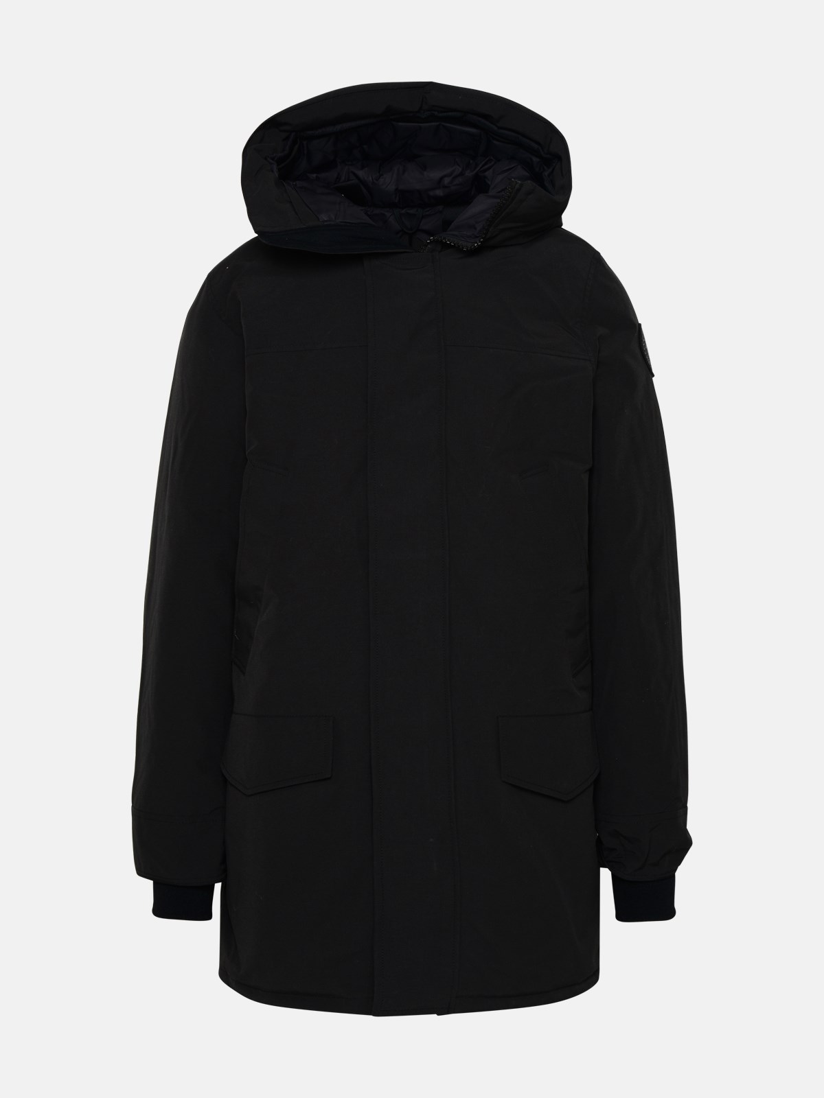 CANADA GOOSE BLACK NYLON LANGFORD PARKA