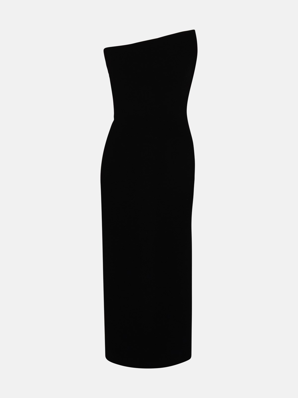 Sportmax Plexiglass Wool Blend Dress In A Black Wool Blend
