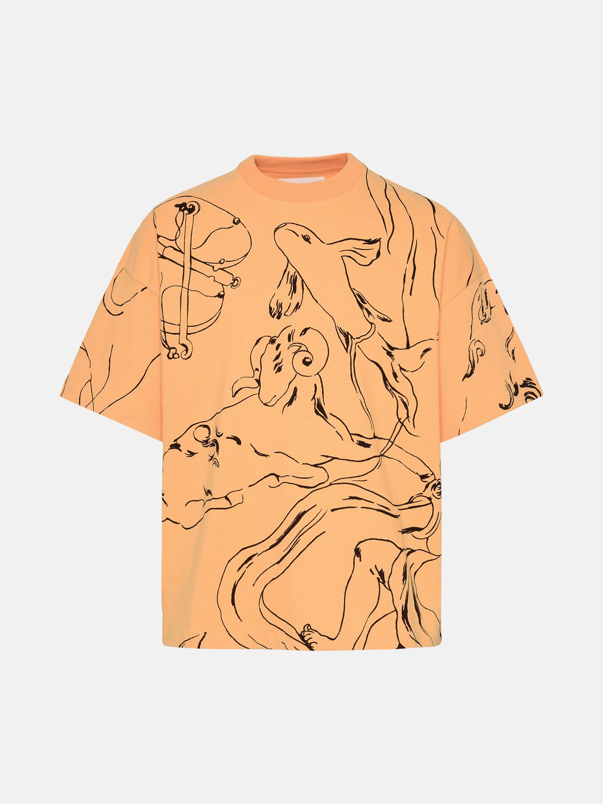 Jil Sander Orange Cotton T-shirt