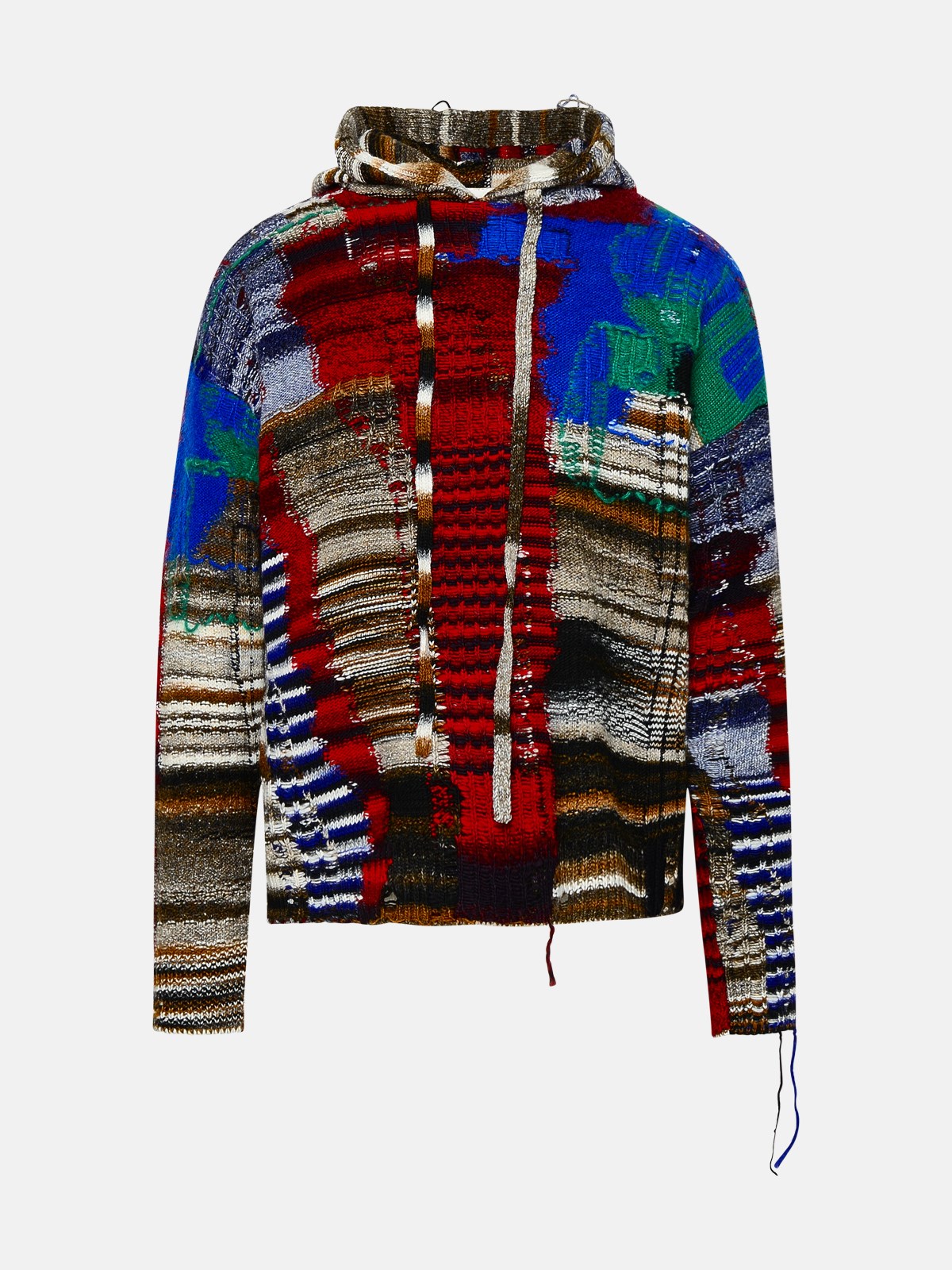 Off-white Chaos Multicolor Wool Blend Tab Sweater