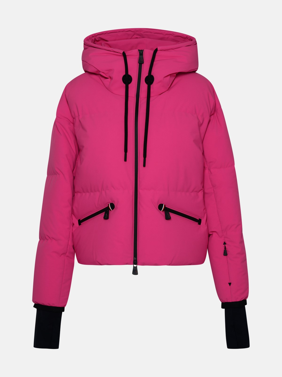 Moncler Grenoble Rose Nylon Allesaz Puffer Jacket In Pink