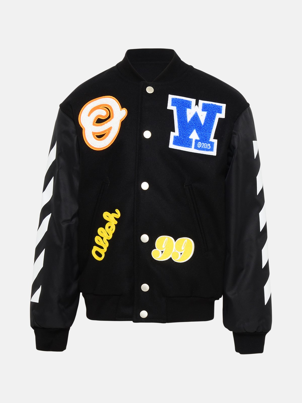 APHRODITE GANG LEATHER VARSITY JACKET-