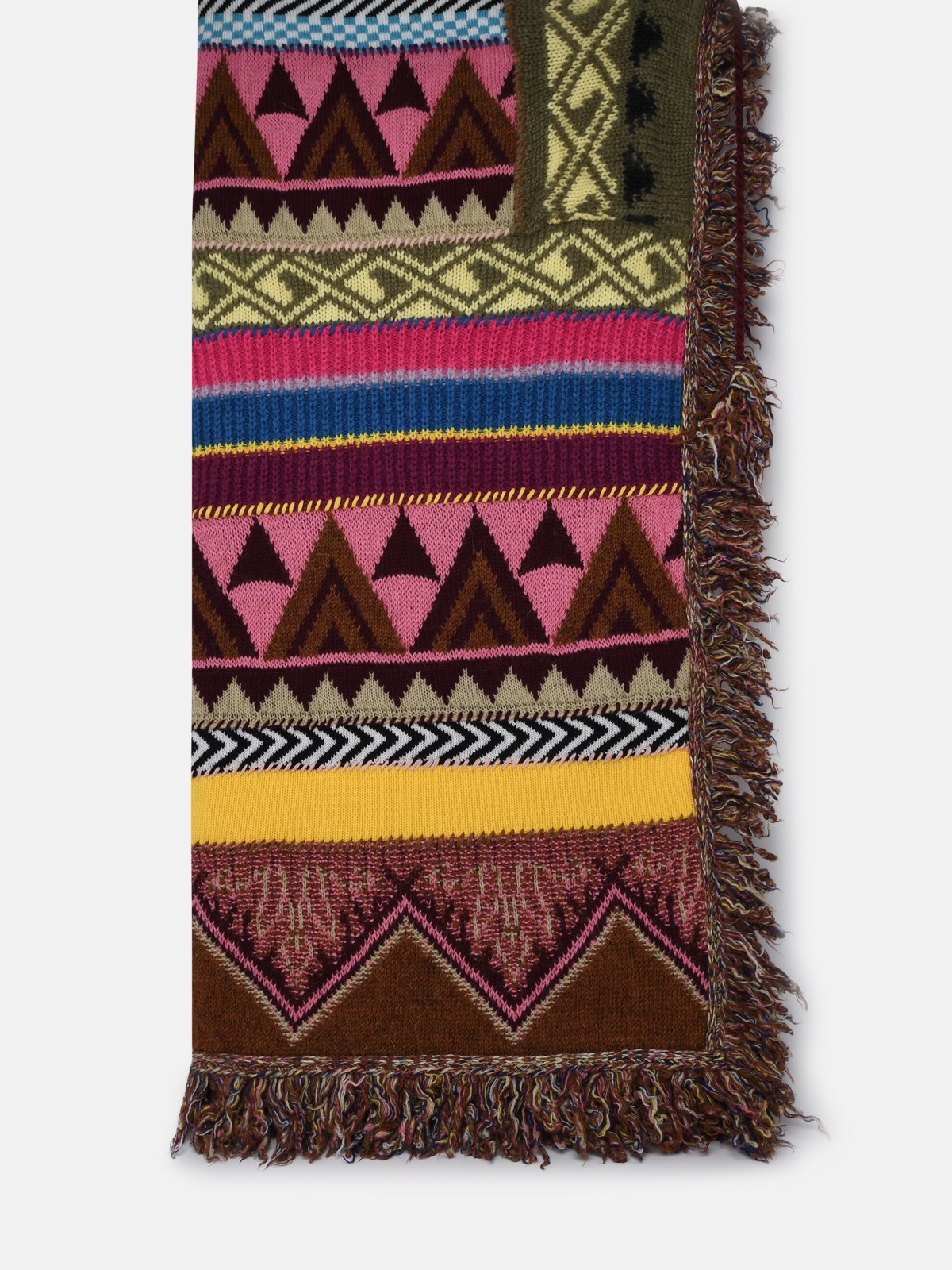 Etro Multicolor Wool And Silk Scarf