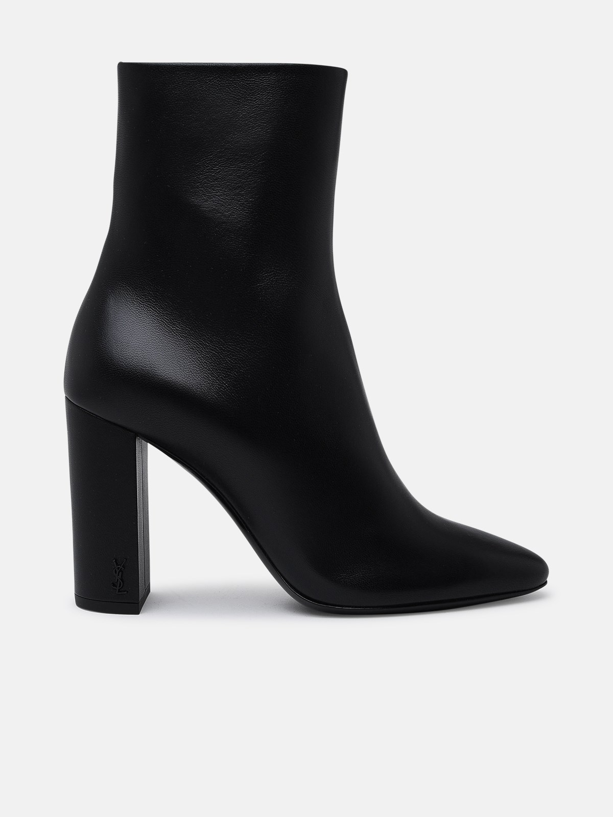 Saint Laurent Lou Ankle Boots In Black Leather