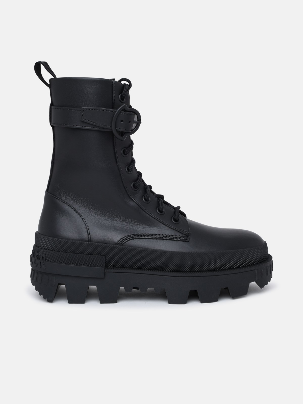 Moncler Black Leather Carinne Boots