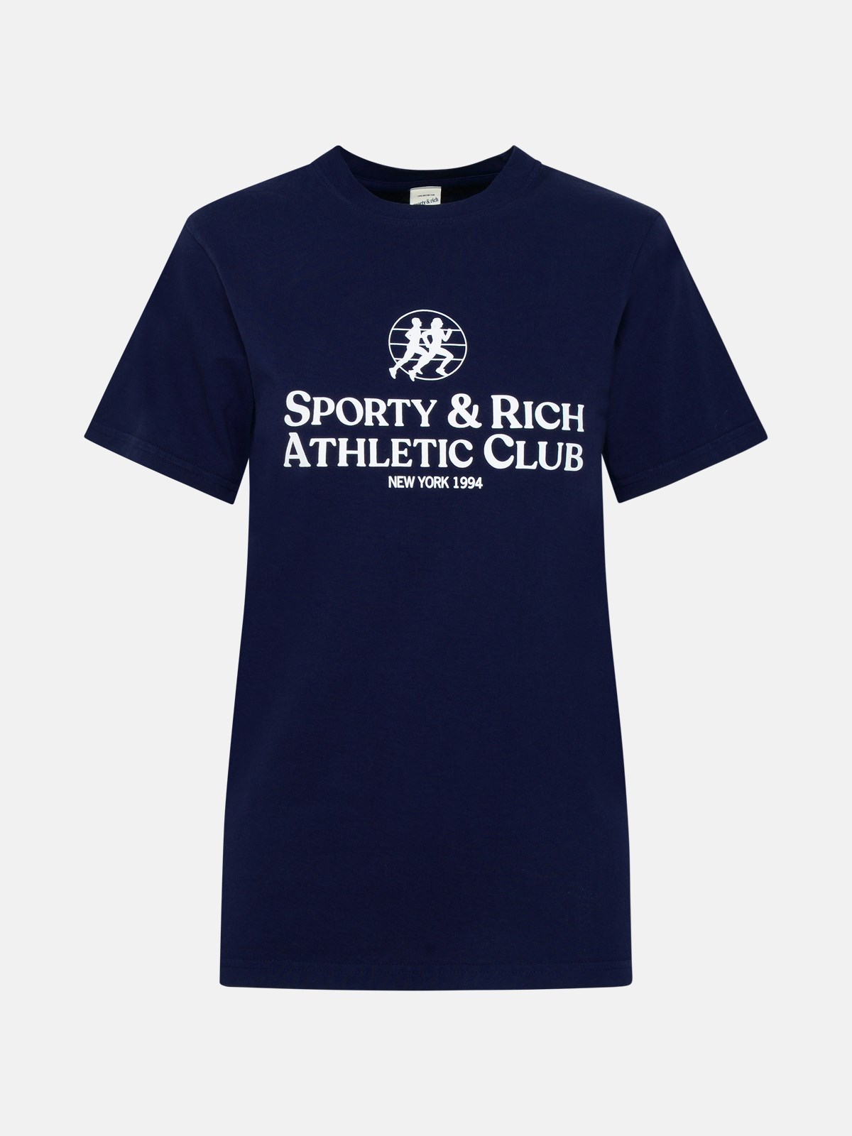 Sporty And Rich Blue Cotton T-shirt In Navy
