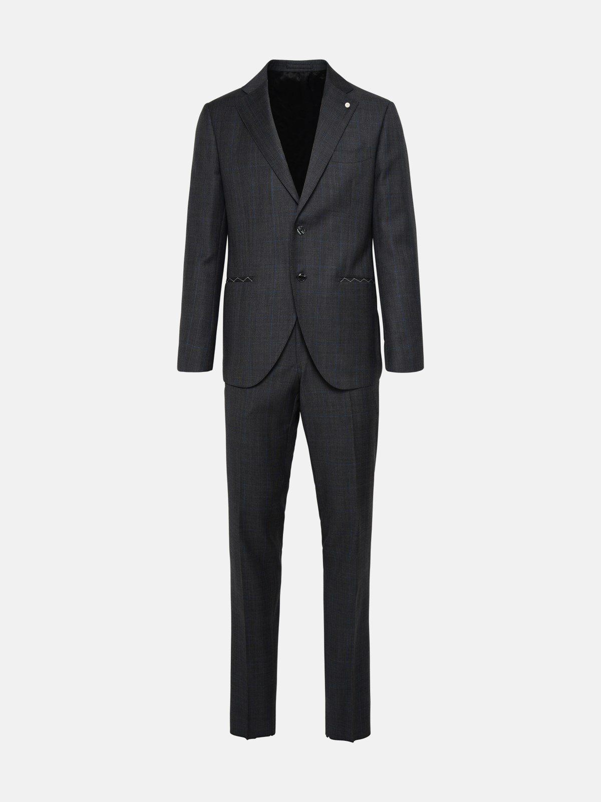 Luigi Bianchi Gray Wool Suit In Grey