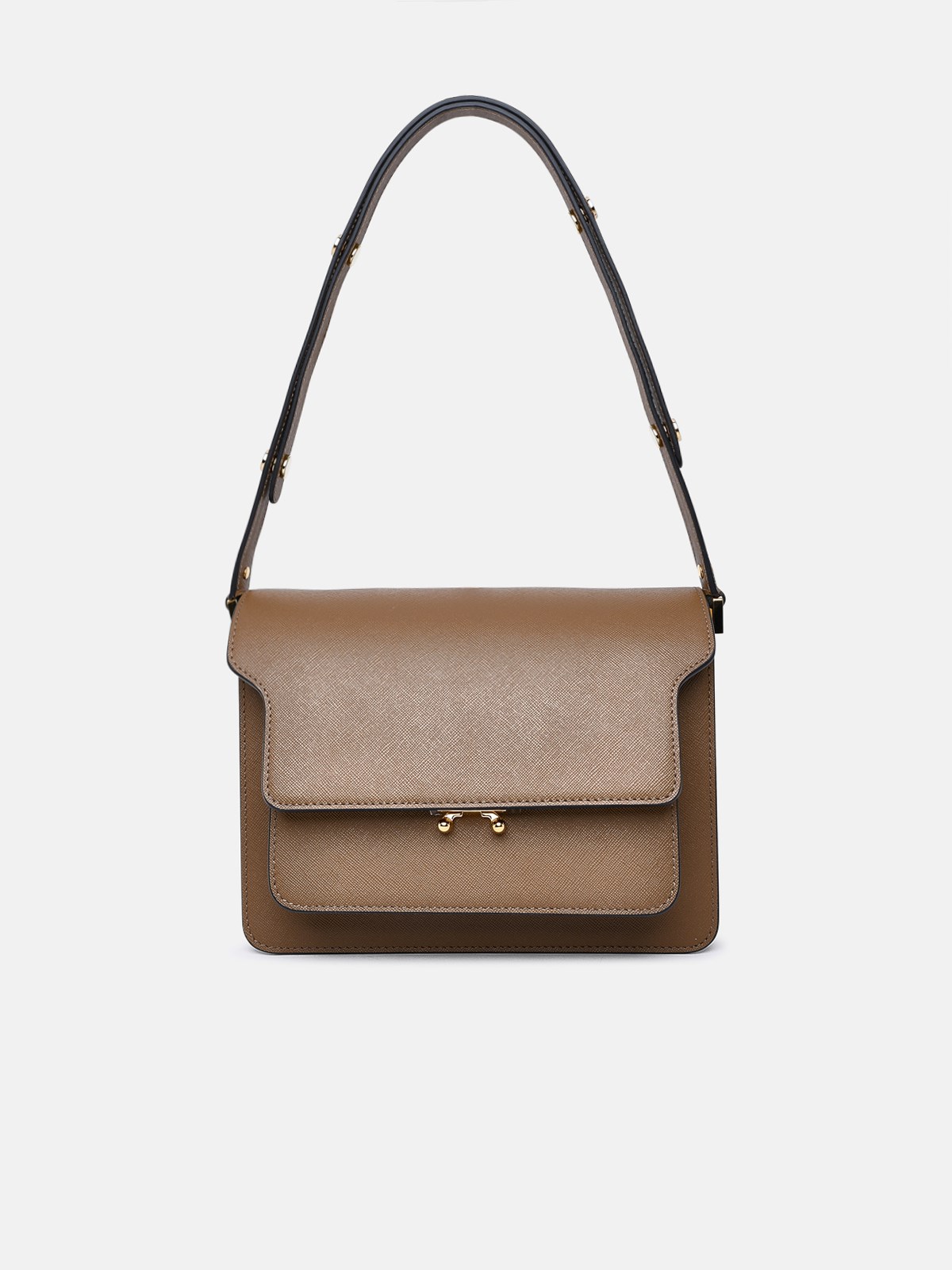 Marni Trunk Bag In Brown Leather