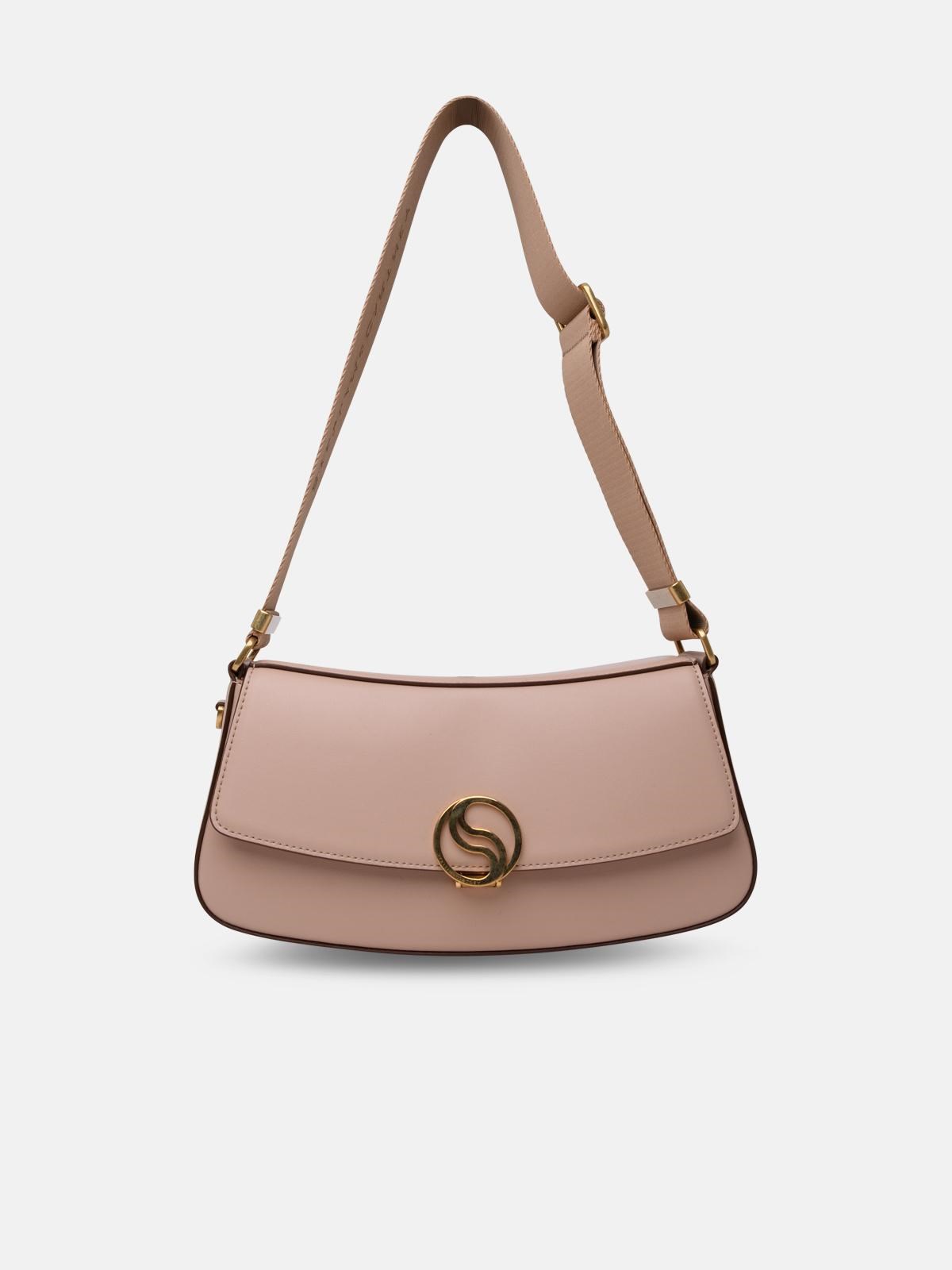 Stella Mccartney S Wave Beige Polyester Blend Crossbody Bag In Nude