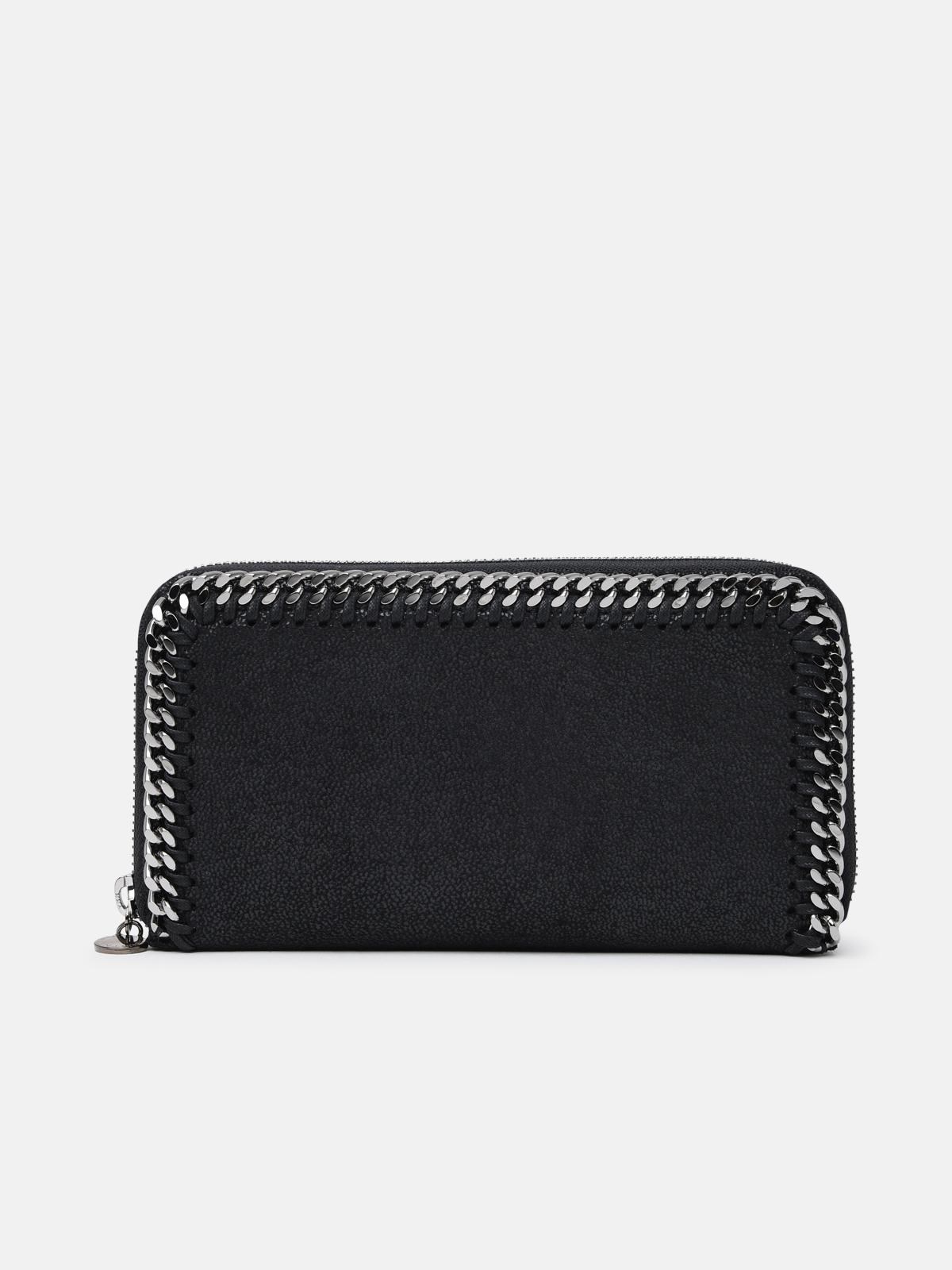 Stella Mccartney Portafoglio Zip Nero In Black