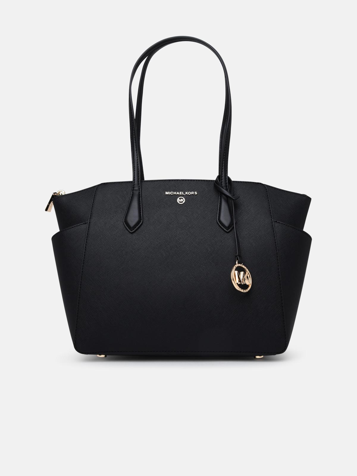 Michael Michael Kors Black Leather Marilyn Bag In Black