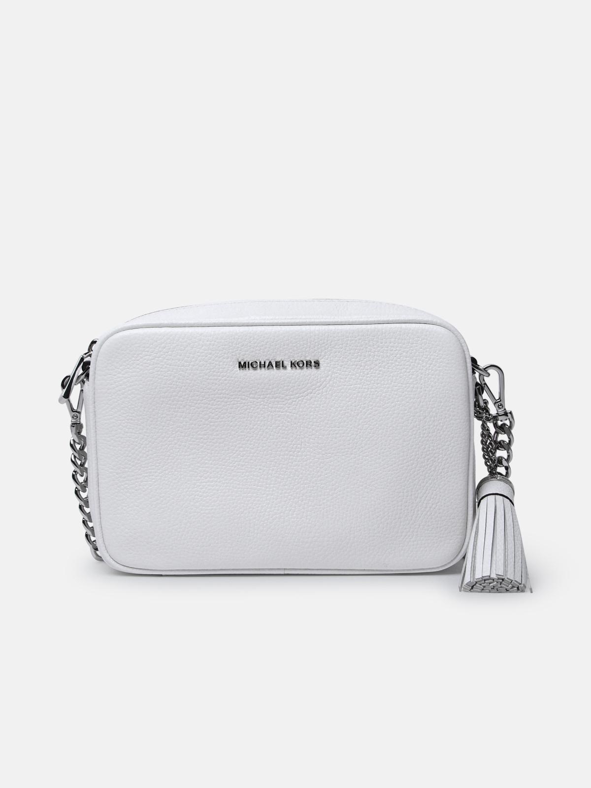 Michael Michael Kors White Leather Ginny Bag