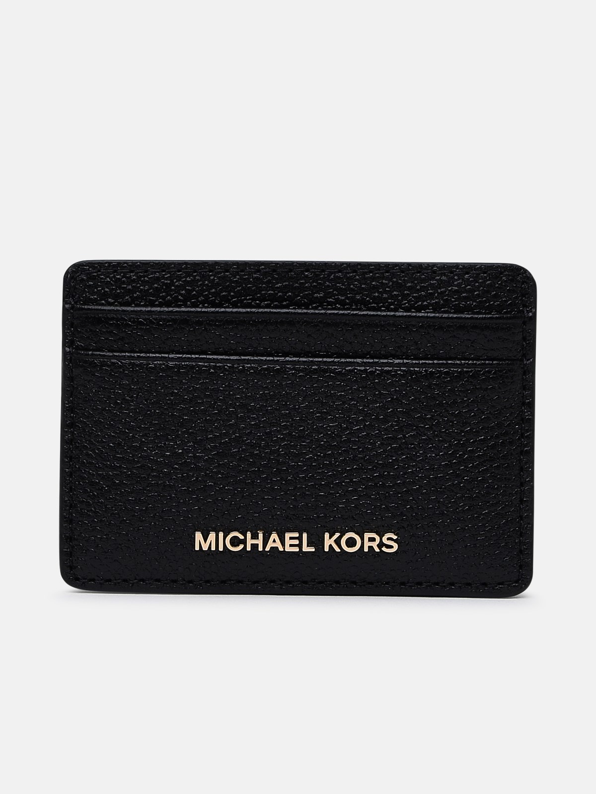 Michael Michael Kors Black Leather Jet Set Card Holder
