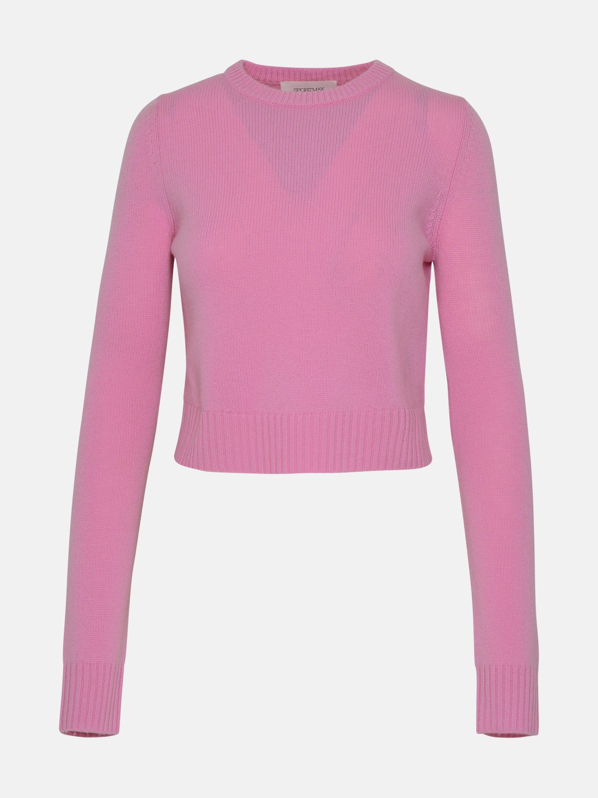 Sportmax Rose Wool Blend Maga Sweater In Pink