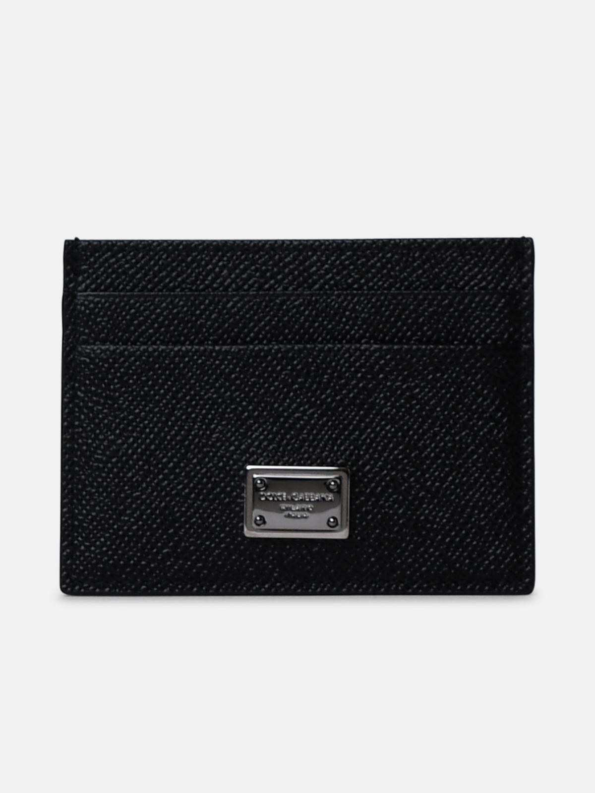 Dolce & Gabbana Black Leather Dauphine Card Holder