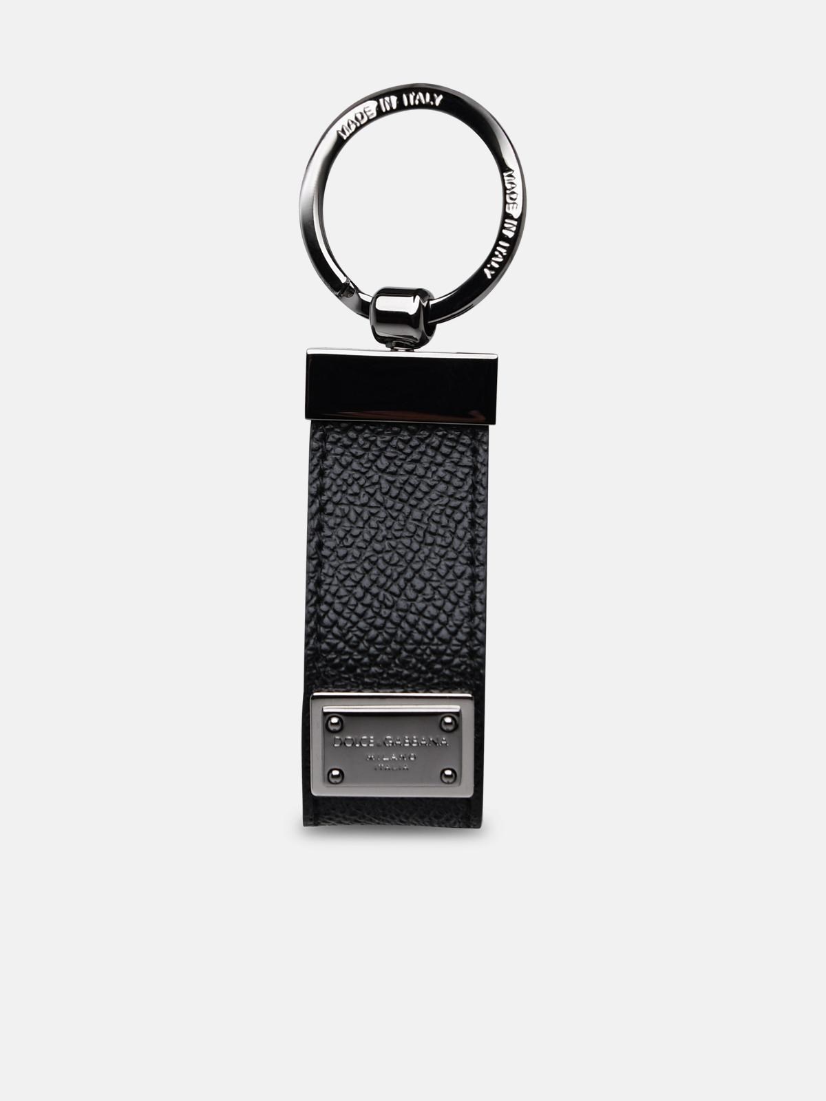 Dolce & Gabbana Portachiavi Logo In Black