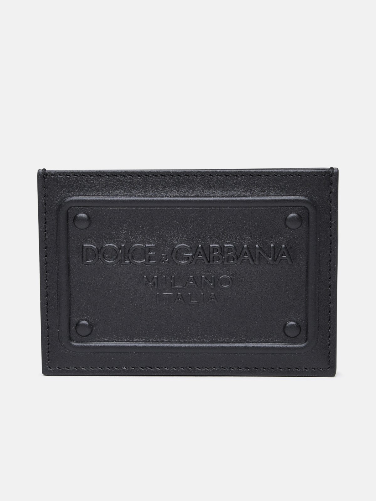 Dolce & Gabbana Portacarte Maxi Logo In Black