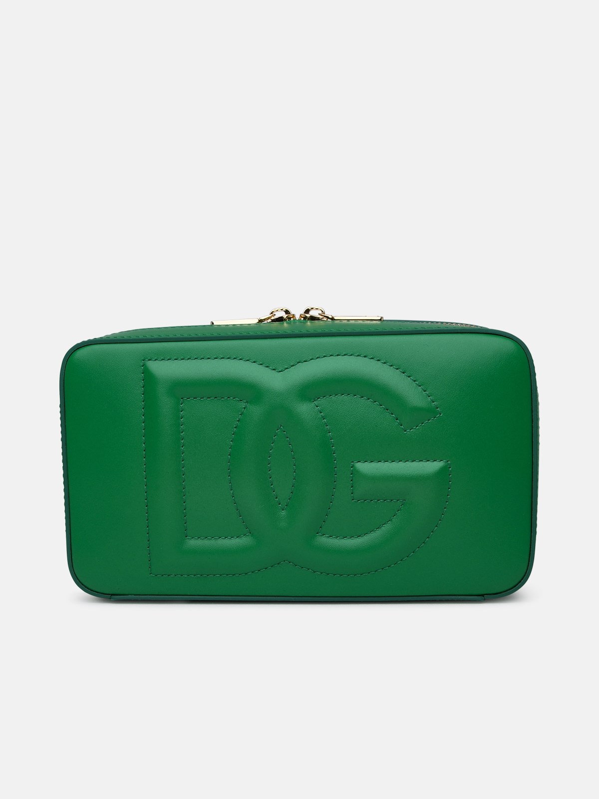 Dolce & Gabbana Black Leather Camera Bag In Green ModeSens