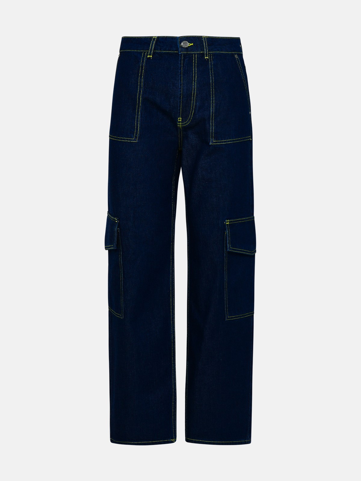 Ganni Blue Cotton Langin Jeans