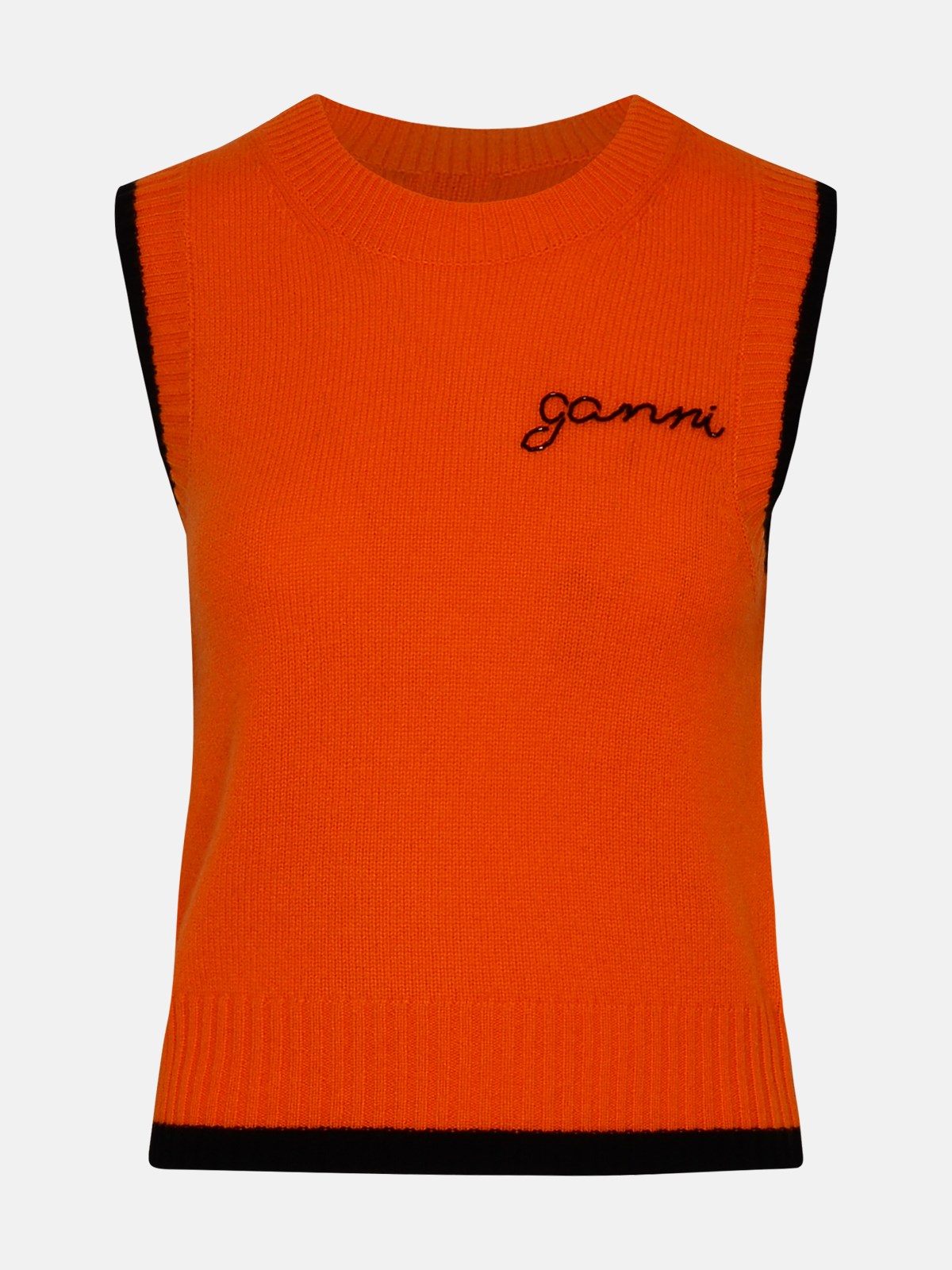 Ganni Orange Wool Blend Pockets