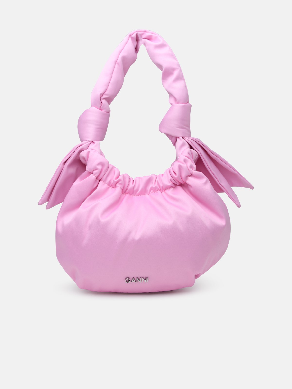 Ganni Rose Polyester Occasion Bag In Pink