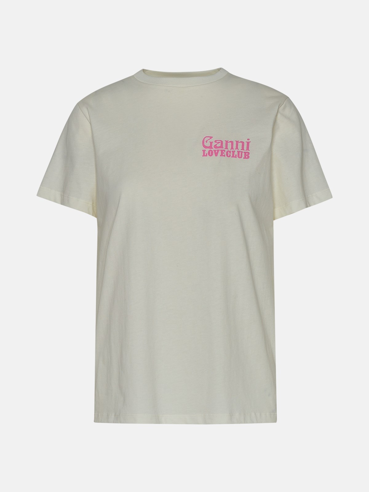 Ganni Kids' White Cotton T-shirt