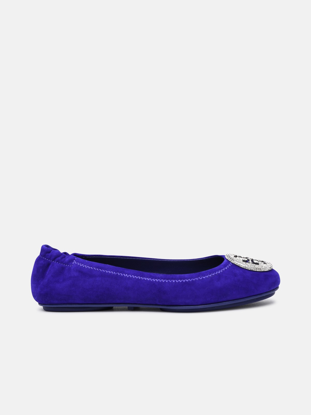 Tory Burch Purple Suede Minni Ballet Flats In Violet | ModeSens