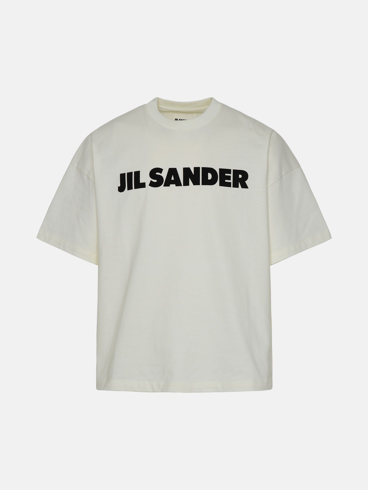 Shop Jil Sander Ivory Cotton T-shirt In White
