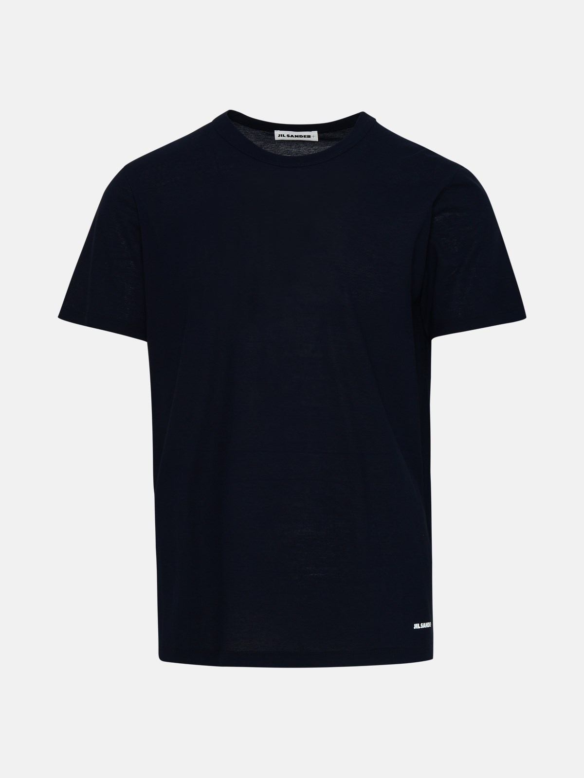 Jil Sander Navy Cotton T-shirt In Blue