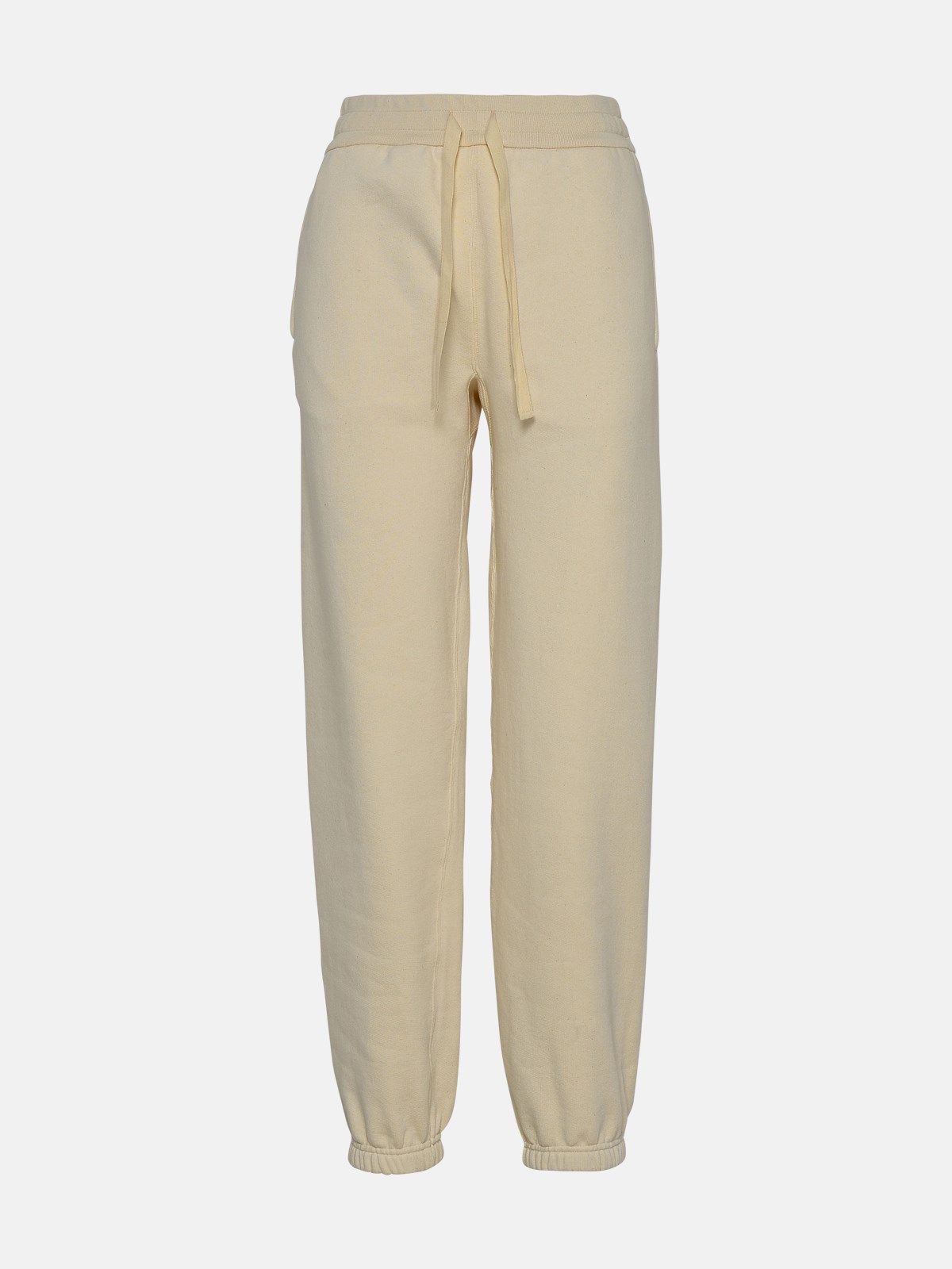 Jil Sander Ivory Cotton Pants In White