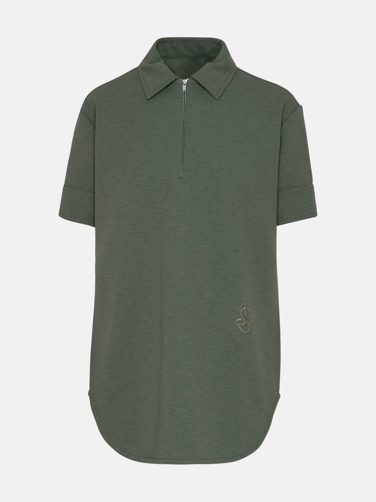 Jil Sander Green Cotton Blend Shirt