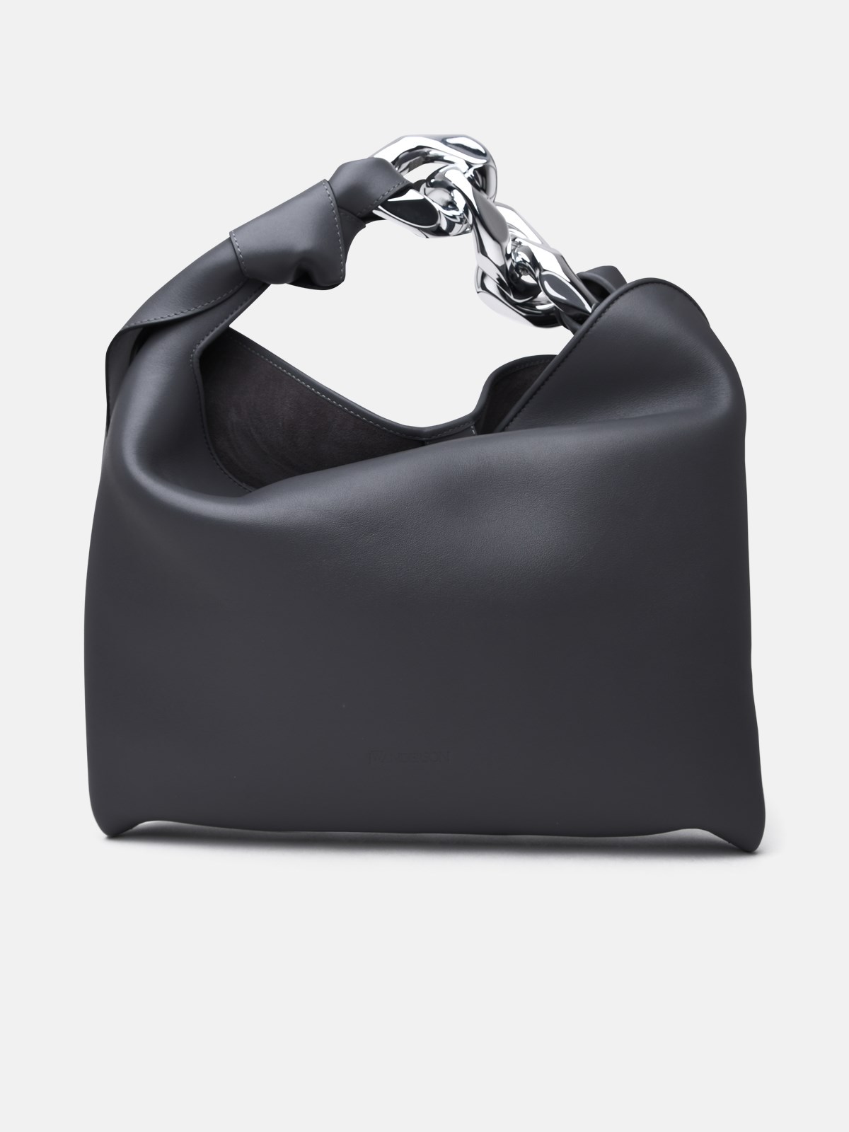 Jw Anderson Grey Leather Hobo Chain Bag