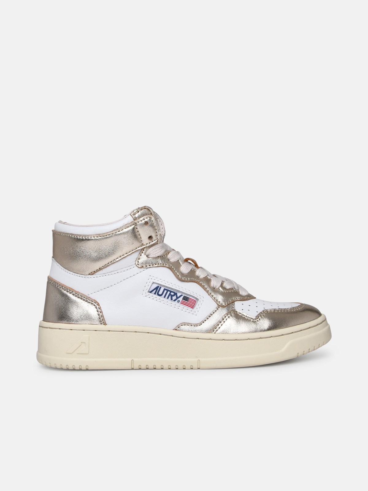 Autry Sneaker  01 Alta Oro In White