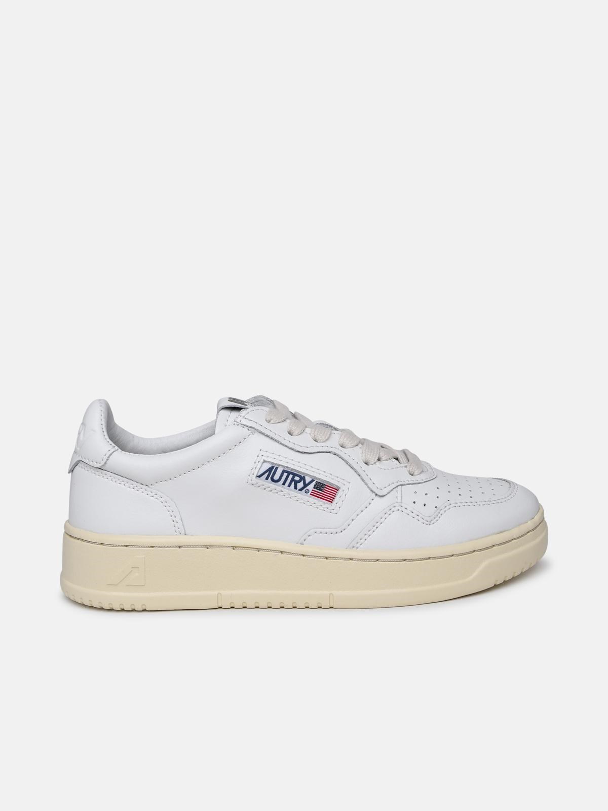 AUTRY WHITE LEATHER MEDALIST SNEAKERS