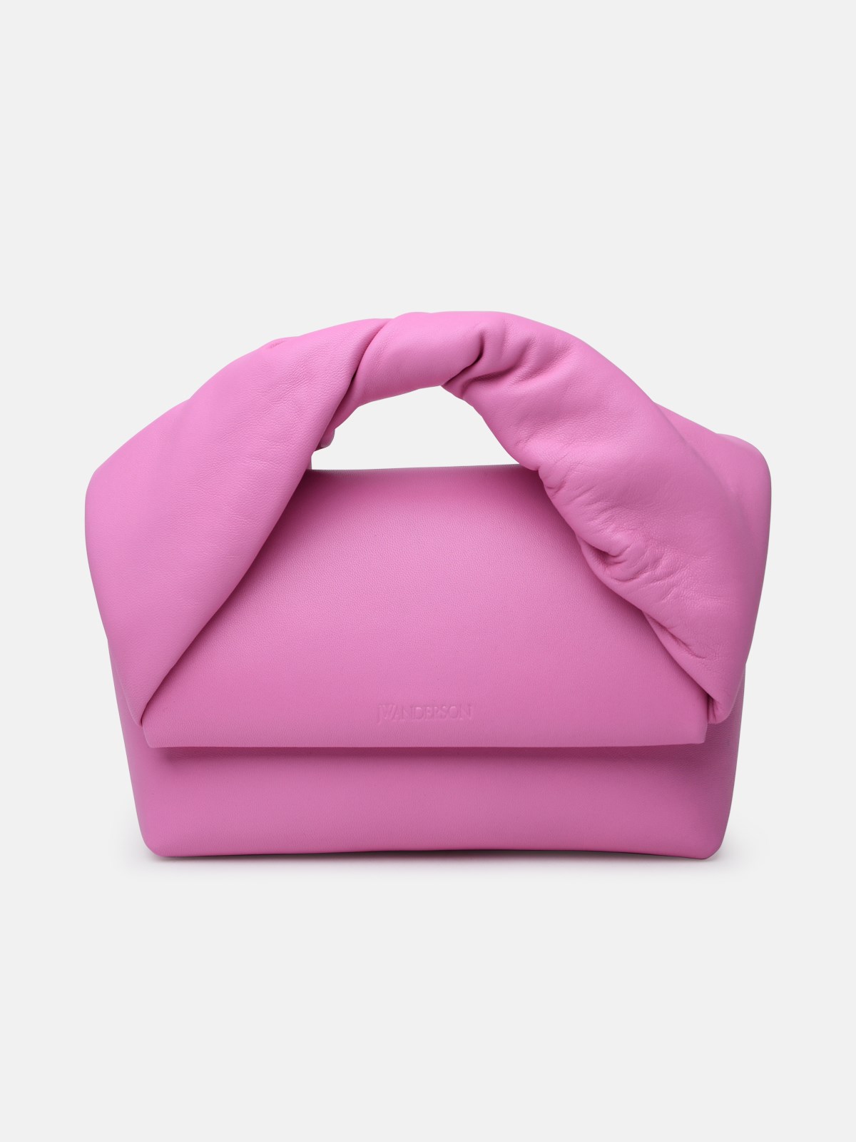 Jw Anderson Rose Leather Twister Bag In Pink