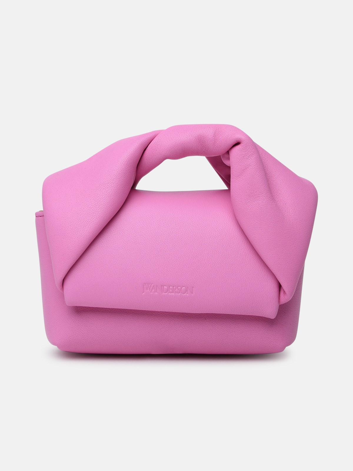 Jw Anderson Rose Leather Mini Twister Bag In Pink