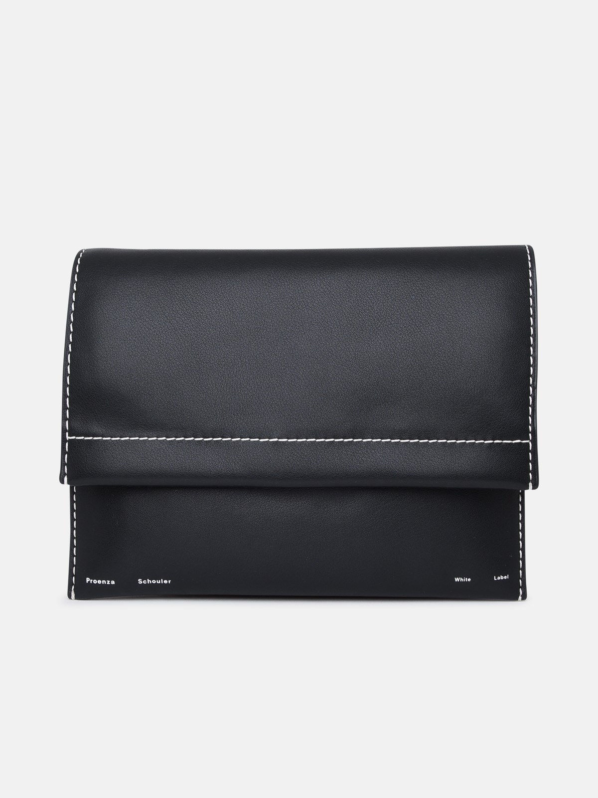 Proenza Schouler White Label Leather Accordion Bag In Black